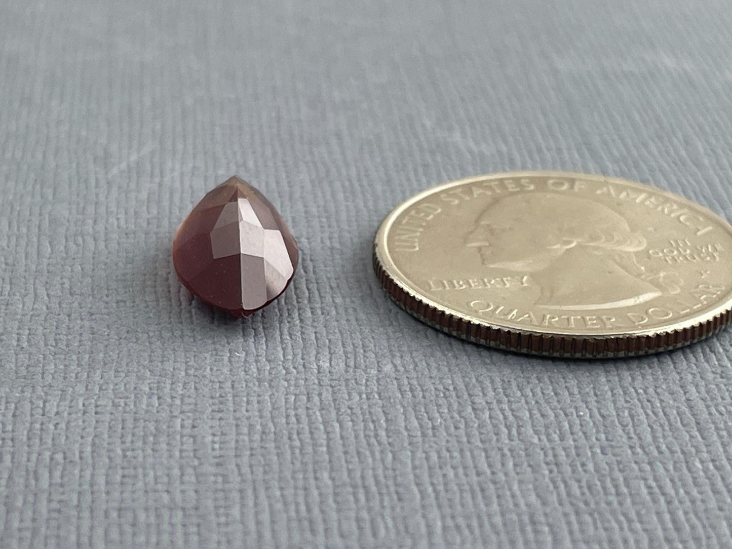 Large Red Oregon Sunstone Marquise Gemstone with Schiller | 4.5 carats | 16x8 | OSF167 - Oregon Sunstone - Gem Enthusiast