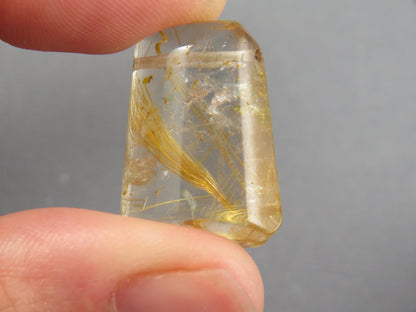 Large Rutile Quartz Bead | 24x18mm, 34.69ct | QR101 - Gem Enthusiast