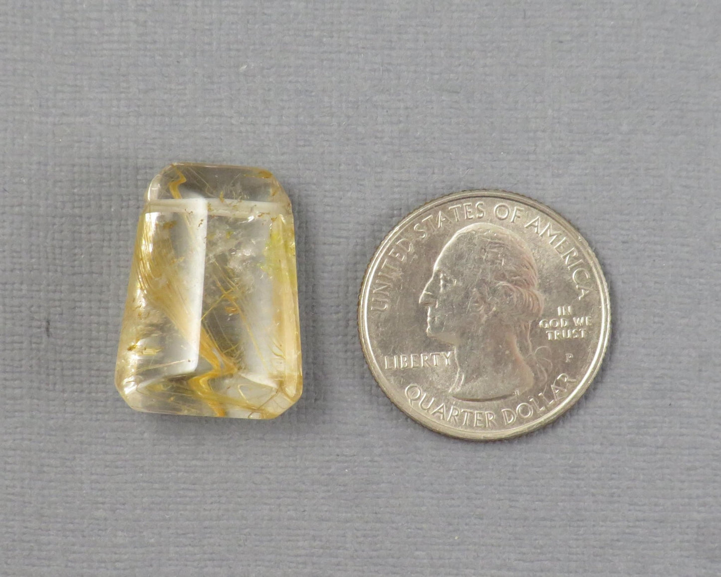 Large Rutile Quartz Bead | 24x18mm, 34.69ct | QR101 - Gem Enthusiast