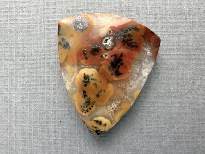 Marcasite in Quartz Cabochon | Natural Gemstone | 31x26x7 | QU531 - Gem Enthusiast