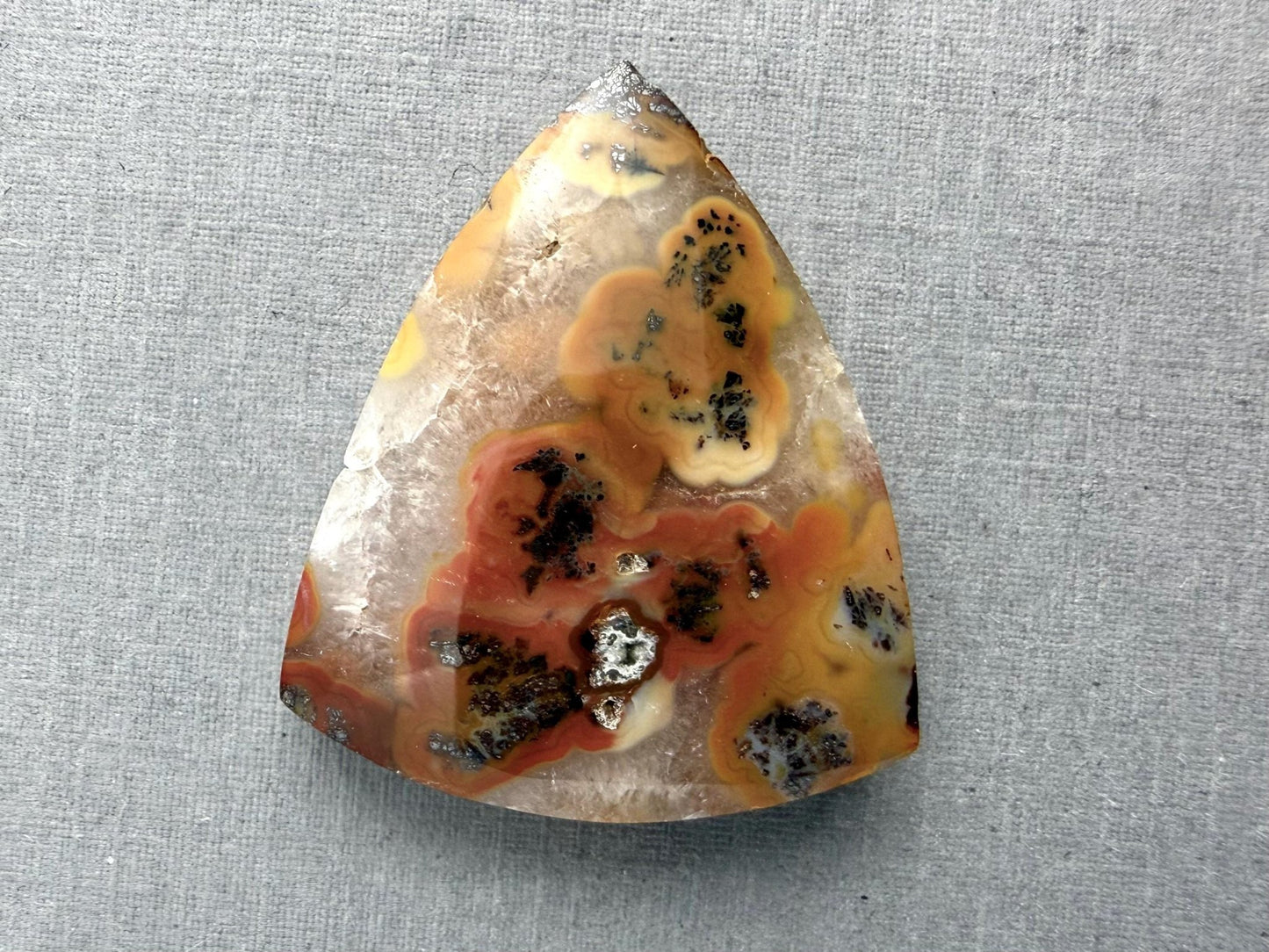 Marcasite in Quartz Cabochon | Natural Gemstone | 31x26x7 | QU531 - Gem Enthusiast