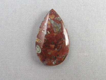 Marcasite in Quartz Cabochon | Natural Gemstone | 39x24 mm | QU530 - Gem Enthusiast