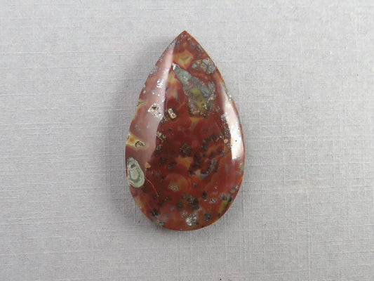 Marcasite in Quartz Cabochon | Natural Gemstone | 39x24 mm | QU530 - Gem Enthusiast