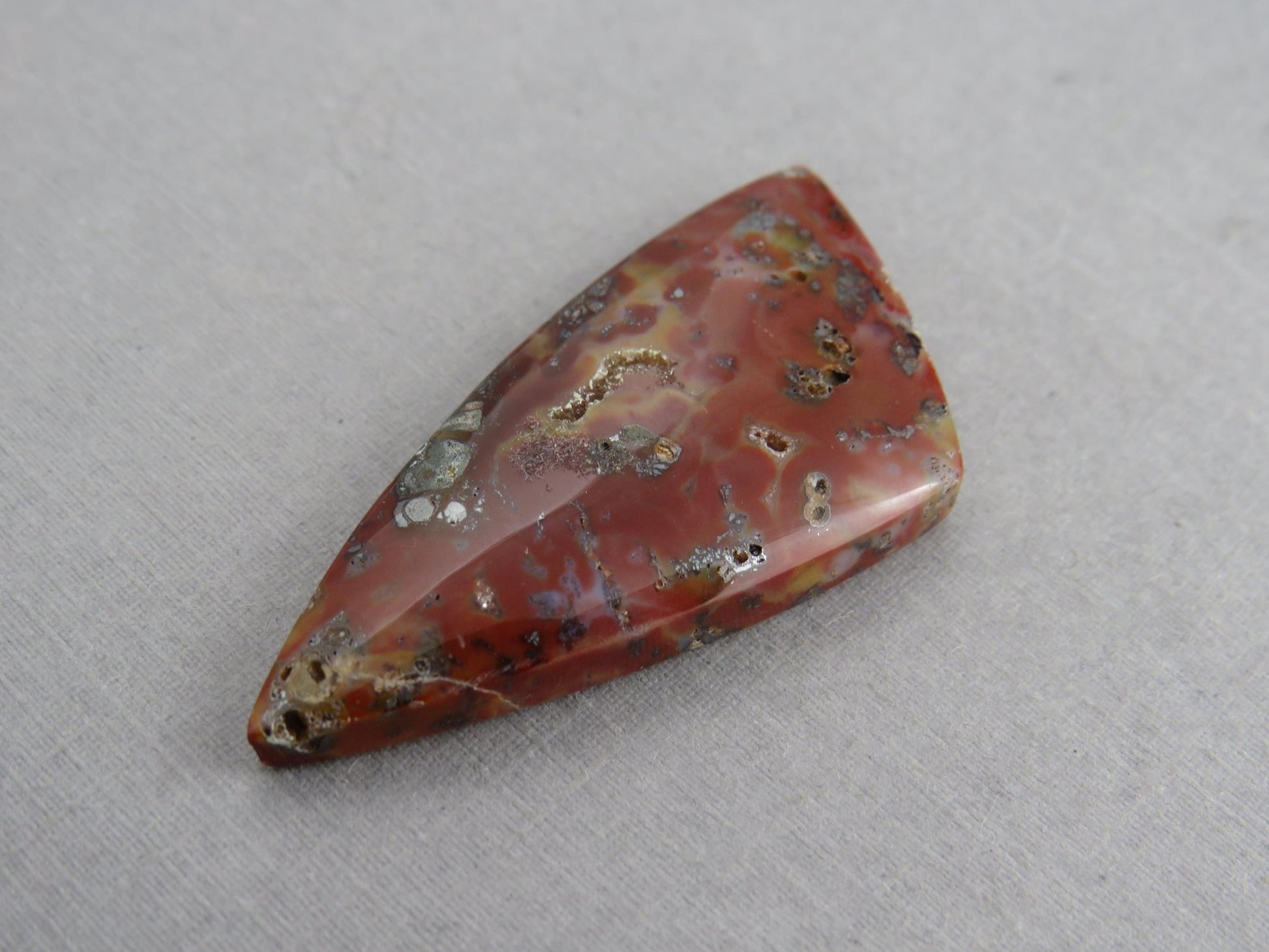 Marcasite in Quartz Cabochon | Natural Gemstone | 42x21 | QU528 - Gem Enthusiast