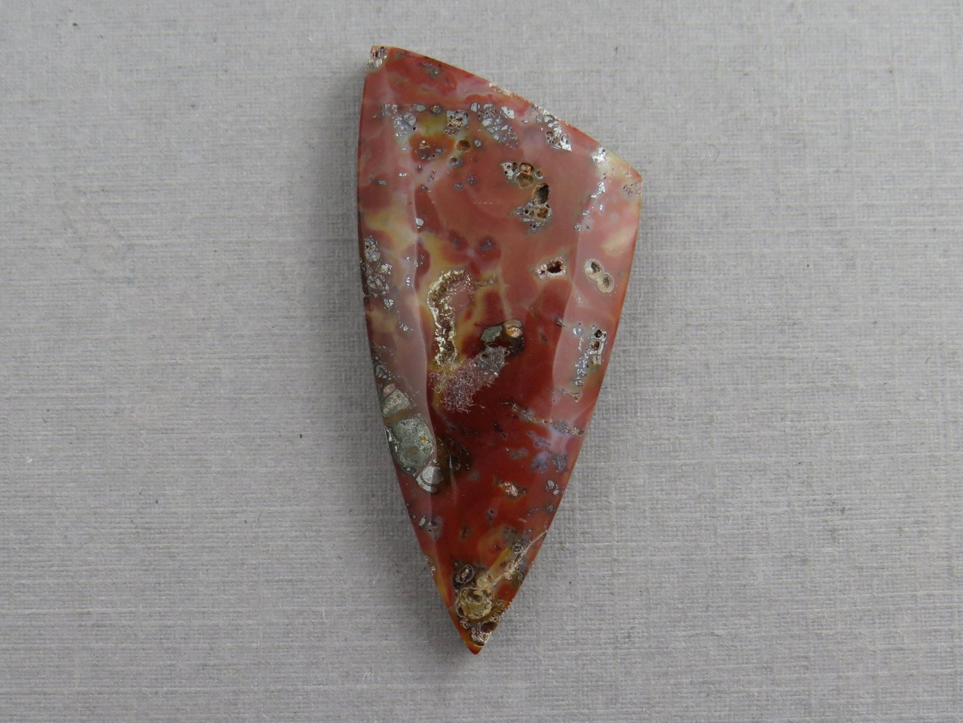 Marcasite in Quartz Cabochon | Natural Gemstone | 42x21 | QU528 - Gem Enthusiast