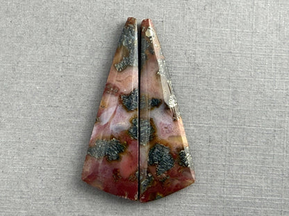 Marcasite in Quartz Cabochon Pair | Natural Gemstone | QU524 - Gem Enthusiast