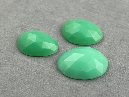 Mint Chrysoprase Rose Cut Lot | Chalcedony Gemstones | 10 carats | CY120 - Gem Enthusiast