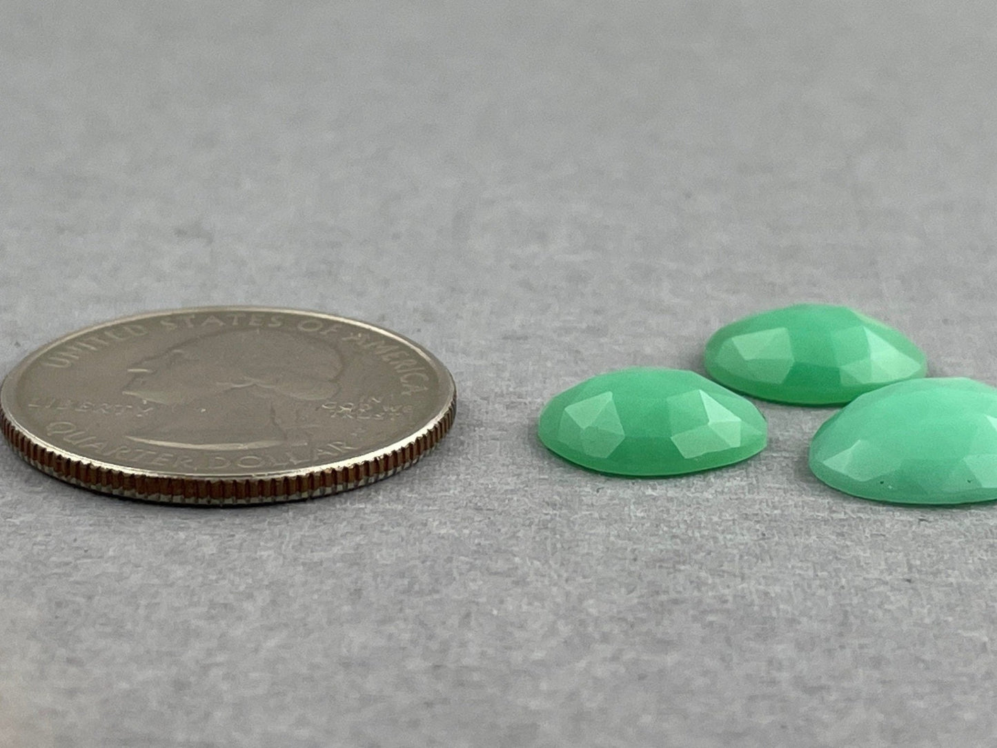 Mint Chrysoprase Rose Cut Lot | Chalcedony Gemstones | 10 carats | CY120 - Gem Enthusiast