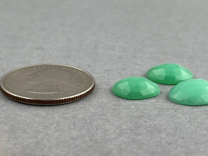 Mint Chrysoprase Rose Cut Lot | Chalcedony Gemstones | 10 carats | CY120 - Gem Enthusiast