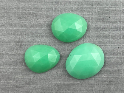 Mint Chrysoprase Rose Cut Lot | Chalcedony Gemstones | 10 carats | CY120 - Gem Enthusiast