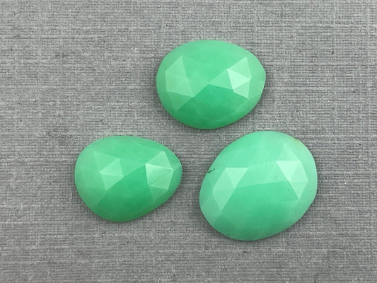 Mint Chrysoprase Rose Cut Lot | Chalcedony Gemstones | 10 carats | CY120 - Gem Enthusiast