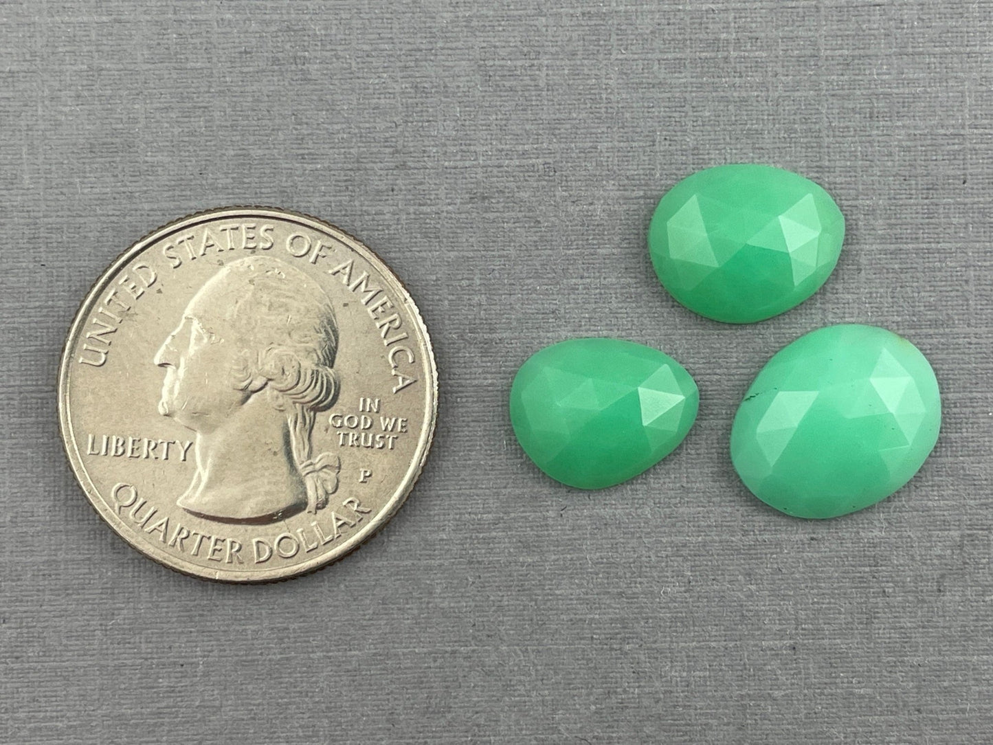 Mint Chrysoprase Rose Cut Lot | Chalcedony Gemstones | 10 carats | CY120 - Gem Enthusiast