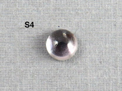 Montana Sapphire Cabochon — 4mm Round | Per Stone | Teal - Blue, Light Blue, Green & Pale Purple | SA305 - One of a Kind Cabochons - Gem Enthusiast