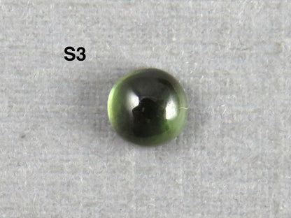 Montana Sapphire Cabochon — 4mm Round | Per Stone | Teal - Blue, Light Blue, Green & Pale Purple | SA305 - One of a Kind Cabochons - Gem Enthusiast