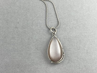Moonstone Botanic Pendant Necklace with Adjustable Chain - Jewelry - Gem Enthusiast