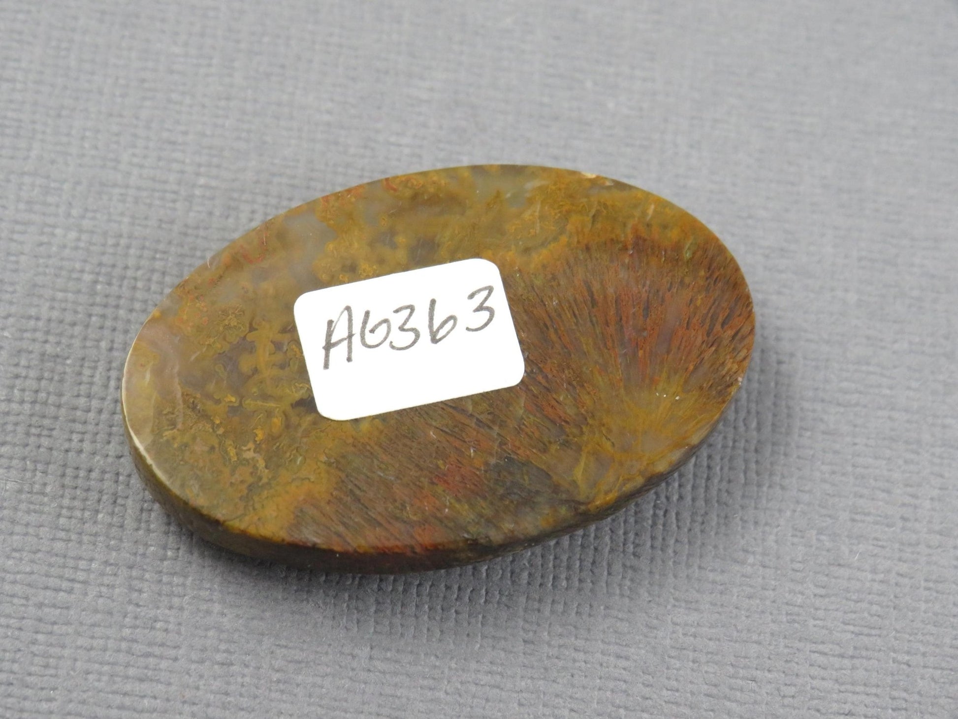 Moss Agate Cabochon Oval | 38x24mm, 56ct | Indonesia | AG363 - Gem Enthusiast