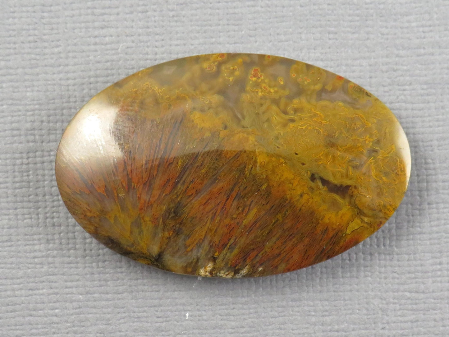 Moss Agate Cabochon Oval | 38x24mm, 56ct | Indonesia | AG363 - Gem Enthusiast