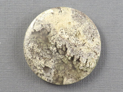Moss Agate Cabochon Round | Mocha Stone | 35x35mm, 71.1ct | Indonesia | AG359 - Gem Enthusiast