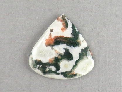 Moss Agate Pear Cabochon | 35x35mm, 44.5ct | AG335 - Gem Enthusiast