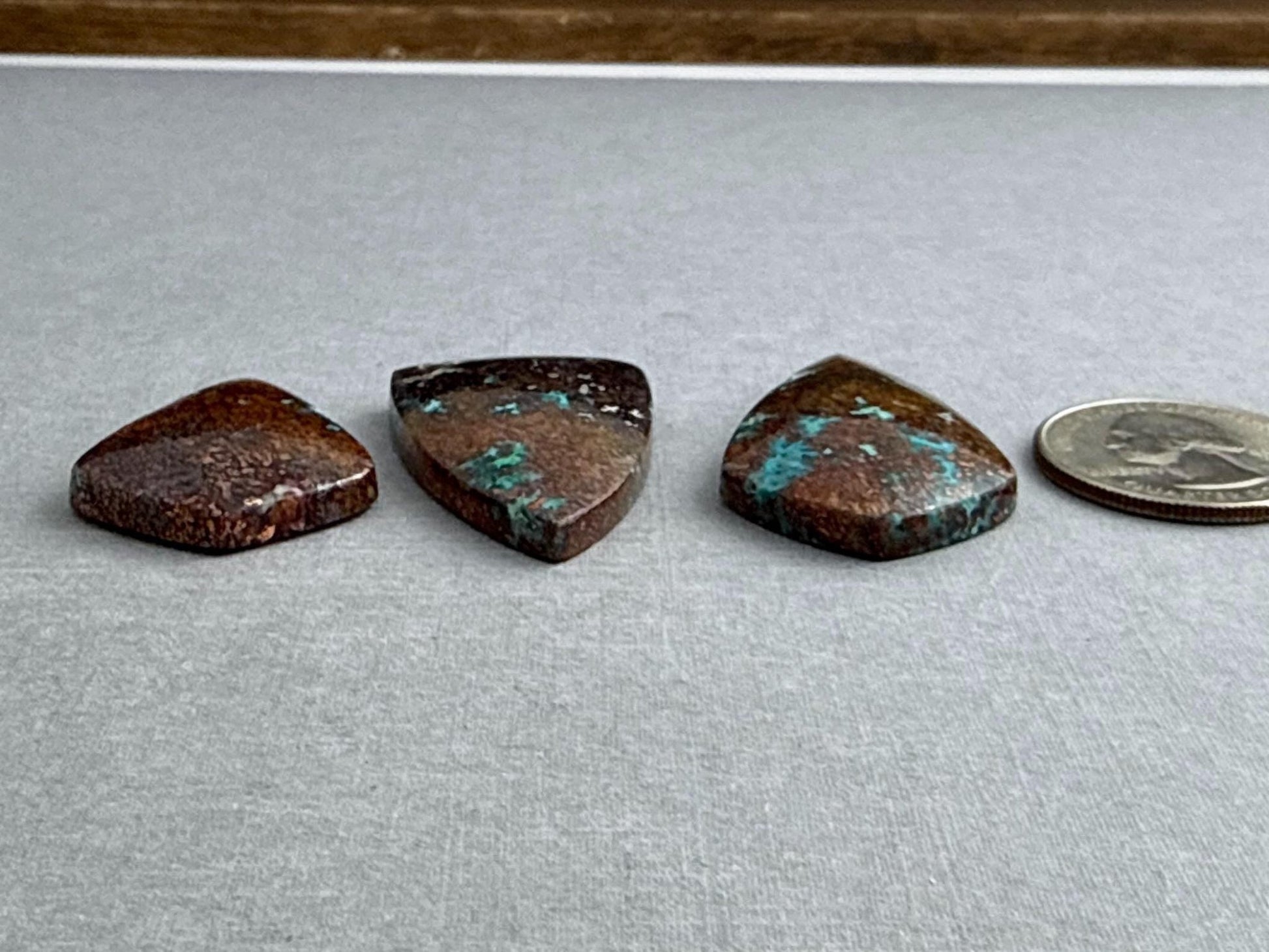 Native Copper in Chrysocolla | Confetti in Chalcedony | CA327 - Gem Enthusiast