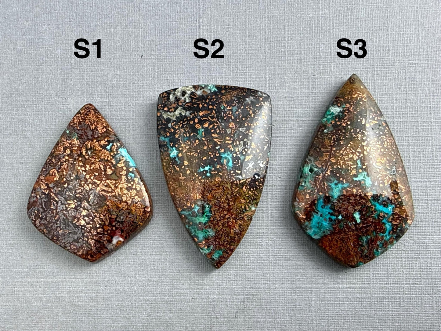 Native Copper in Chrysocolla | Confetti in Chalcedony | CA327 - Gem Enthusiast