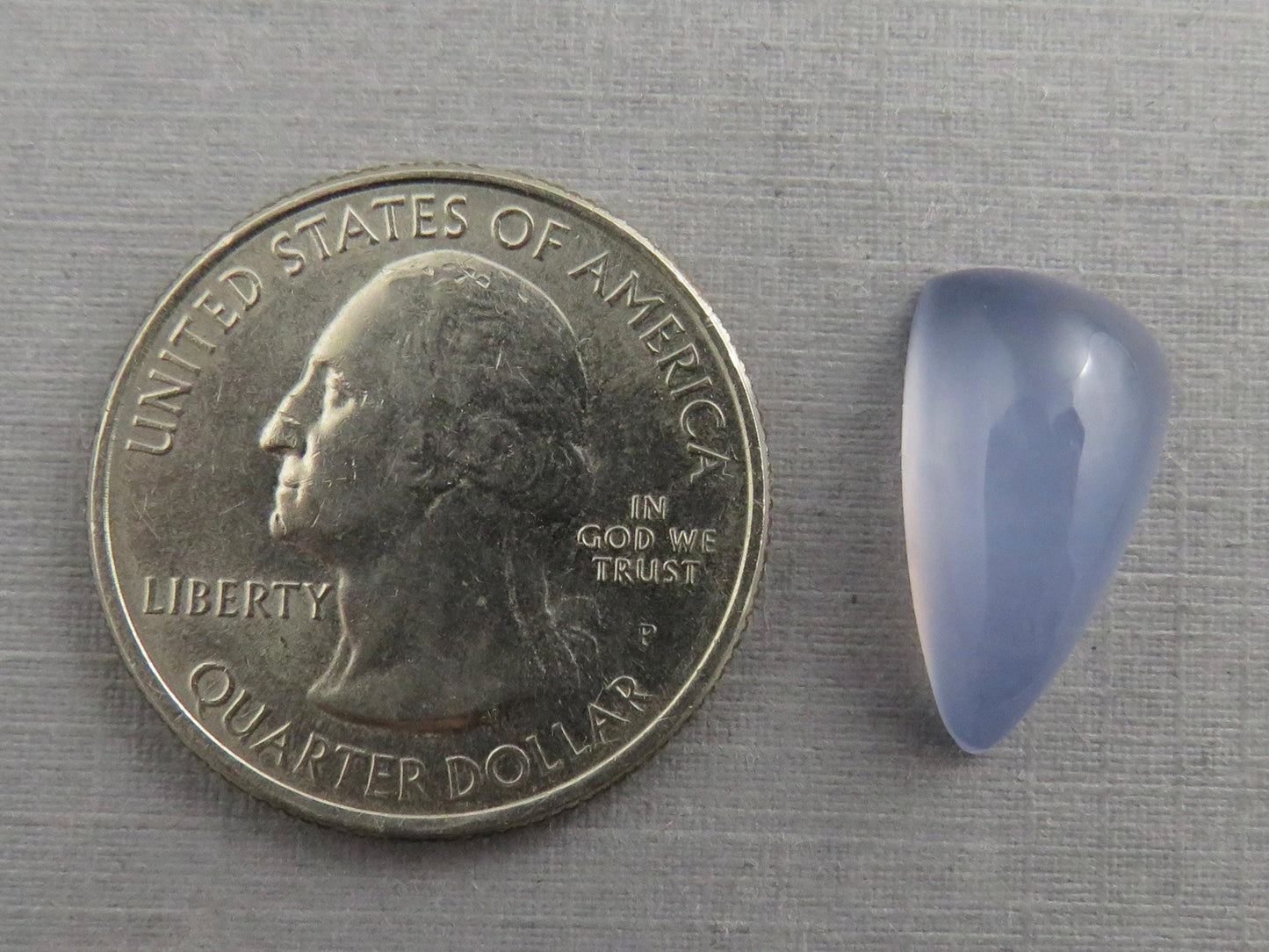 Natural Blue Chalcedony | 18x10 | Freeform Translucent Cabochon | CA341 - Gem Enthusiast