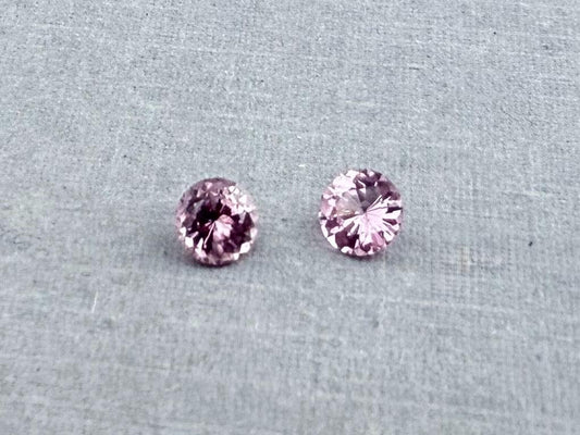 Natural Pink Spinel Faceted Pair Round | Natural Gemstone | 3.8 mm | SL119 - Spinel - Gem Enthusiast
