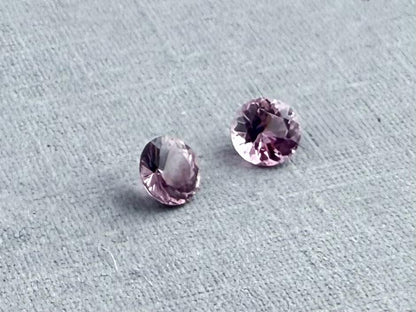 Natural Pink Spinel Faceted Pair Round | Natural Gemstone | 3.8 mm | SL119 - Spinel - Gem Enthusiast