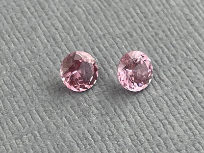 Natural Pink Spinel Faceted Pair Round | Natural Gemstone | 4.3 mm | SL116 - Spinel - Gem Enthusiast