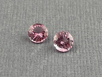 Natural Pink Spinel Faceted Pair Round | Natural Gemstone | 4.3 mm | SL116 - Spinel - Gem Enthusiast