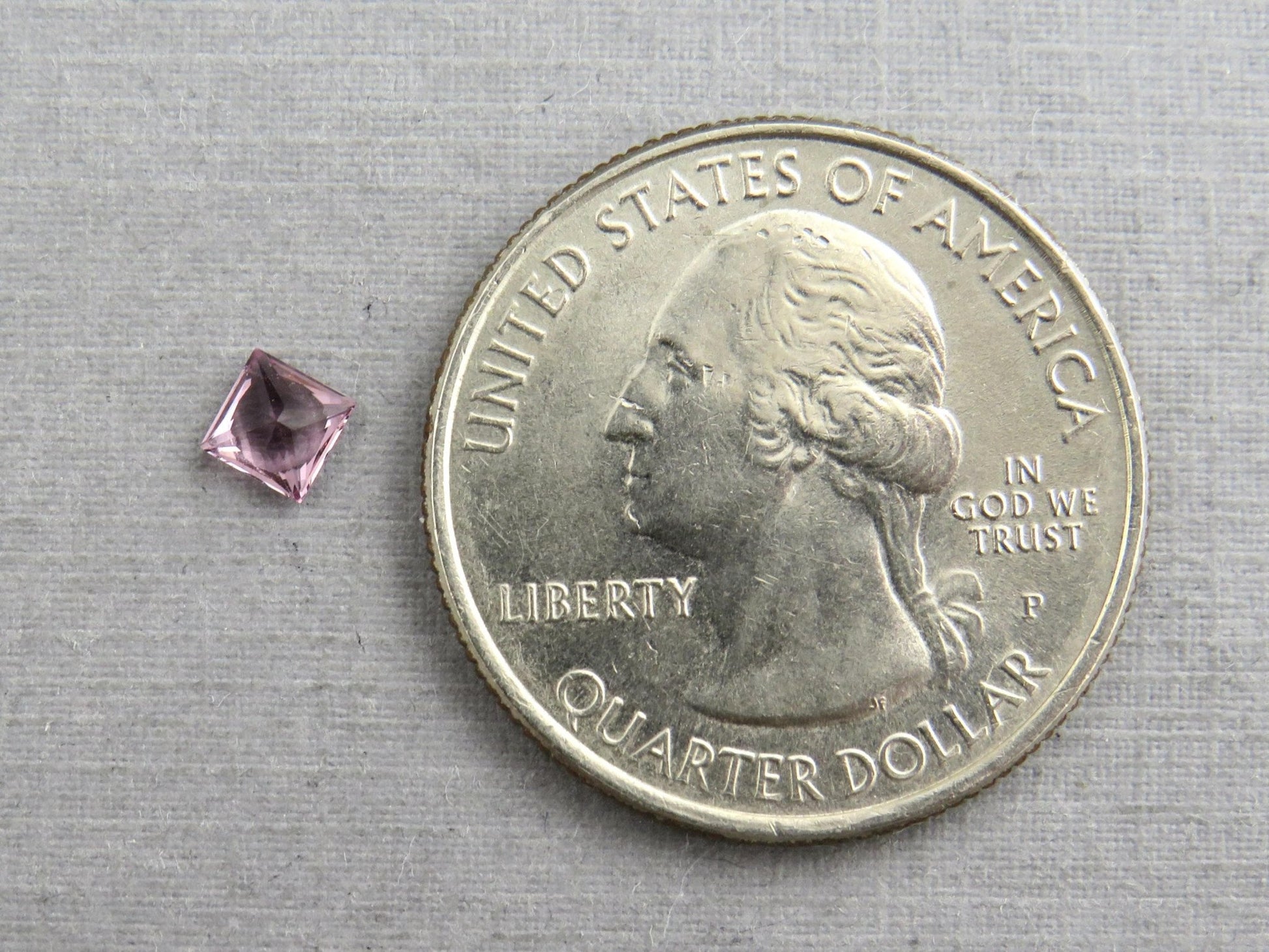 Natural Spinel Faceted Princess Cut | 3.9mm | Purple Pink Gemstone | SL114 - Gem Enthusiast