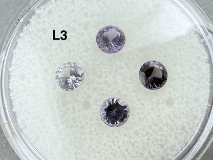 Natural Spinel Lots | Round Gemstones from Sri Lanka | 3.6mm - 4mm | SL122 - Gem Enthusiast