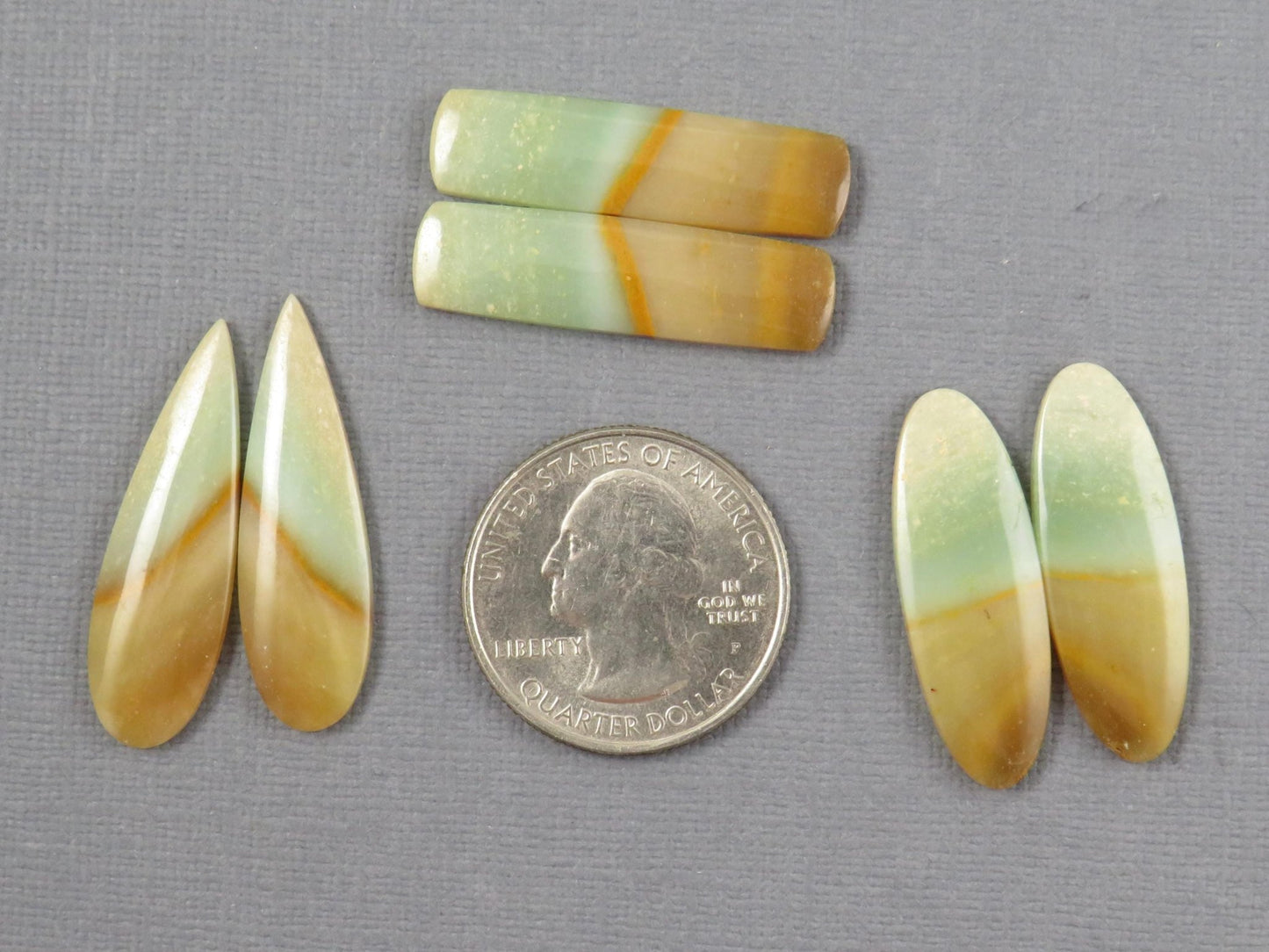 Opalized Wood Pair Lot | 29–32mm | 3 pairs | Indonesia | WO256 - Gem Enthusiast