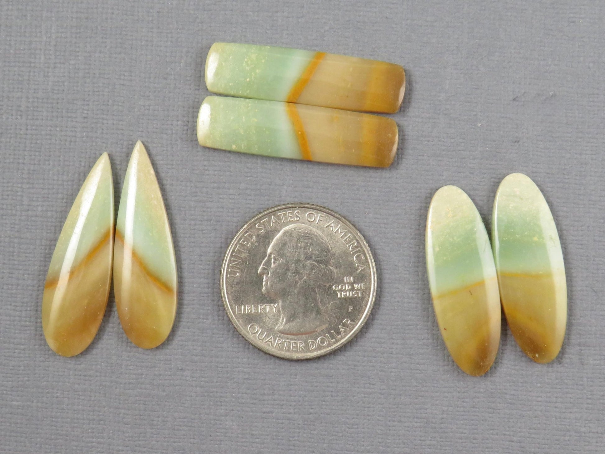 Opalized Wood Pair Lot | 29–32mm | 3 pairs | Indonesia | WO256 - Gem Enthusiast