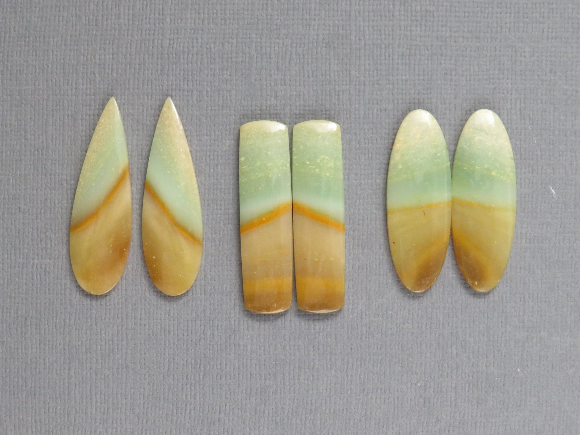 Opalized Wood Pair Lot | 29–32mm | 3 pairs | Indonesia | WO256 - Gem Enthusiast