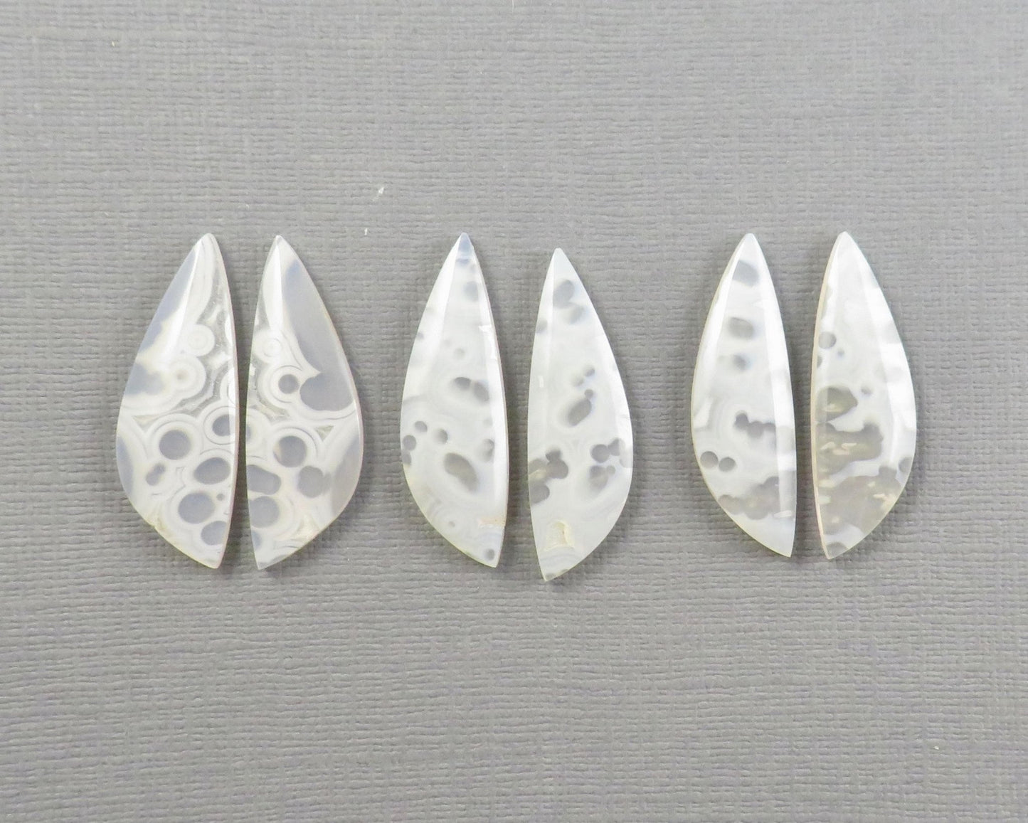 Orbicular Agate Cabochon Freeform | Eye Agate | 33mm, avg 18.87ct | Per Pair | Indonesia | OA109 - Gem Enthusiast