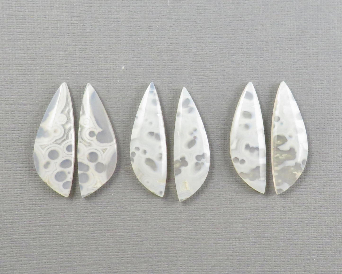 Orbicular Agate Cabochon Freeform | Eye Agate | 33mm, avg 18.87ct | Per Pair | Indonesia | OA109 - Gem Enthusiast