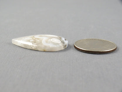 Orbicular Agate Cabochon Pear | Eye Agate | 33x22mm, 28.4ct | Indonesia | OA102 - Gem Enthusiast