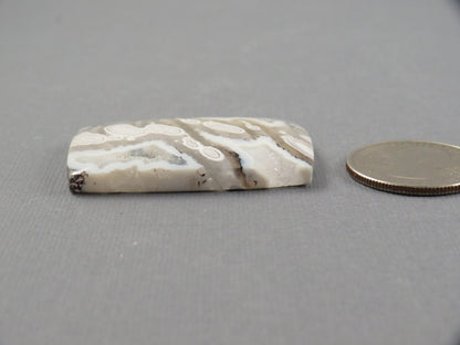 Orbicular Agate Cabochon Rectangle | Flower Agate | 44x28mm, 90.2ct | Indonesia | OA100 - Gem Enthusiast