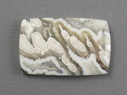 Orbicular Agate Cabochon Rectangle | Flower Agate | 44x28mm, 90.2ct | Indonesia | OA100 - Gem Enthusiast