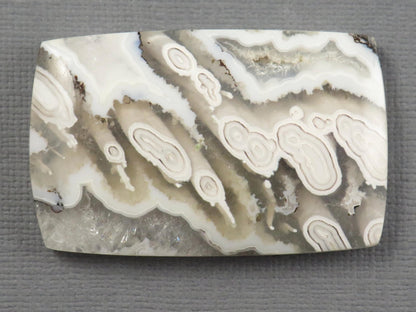Orbicular Agate Cabochon Rectangle | Flower Agate | 44x28mm, 90.2ct | Indonesia | OA100 - Gem Enthusiast