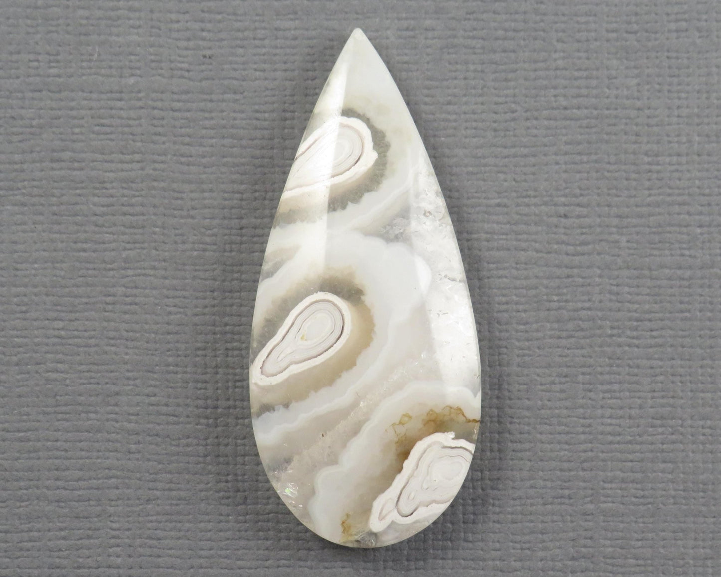 Orbicular Agate Cabochon Round | Eye Agate | 33–44mm, avg 34.40ct | Indonesia | OA104 - Gem Enthusiast