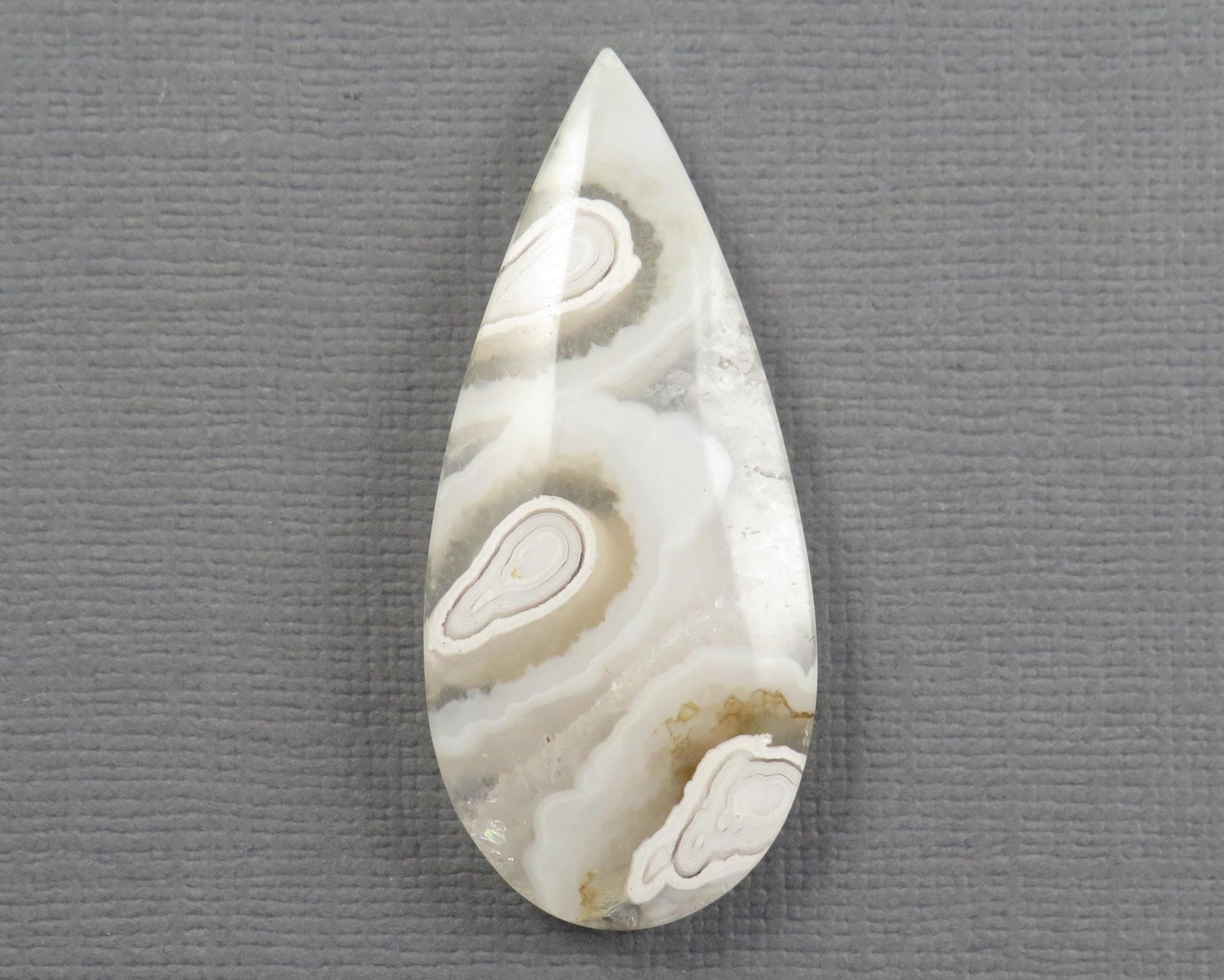 Orbicular Agate Cabochon Round | Eye Agate | 33–44mm, avg 34.40ct | Indonesia | OA104 - Gem Enthusiast