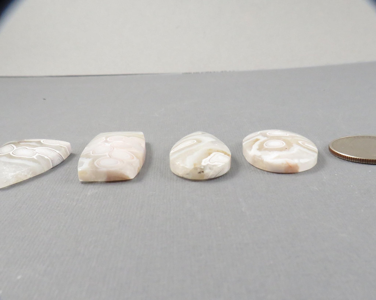 Orbicular Agate Cabochon Round | Eye Agate | 33–44mm, avg 34.40ct | Indonesia | OA104 - Gem Enthusiast