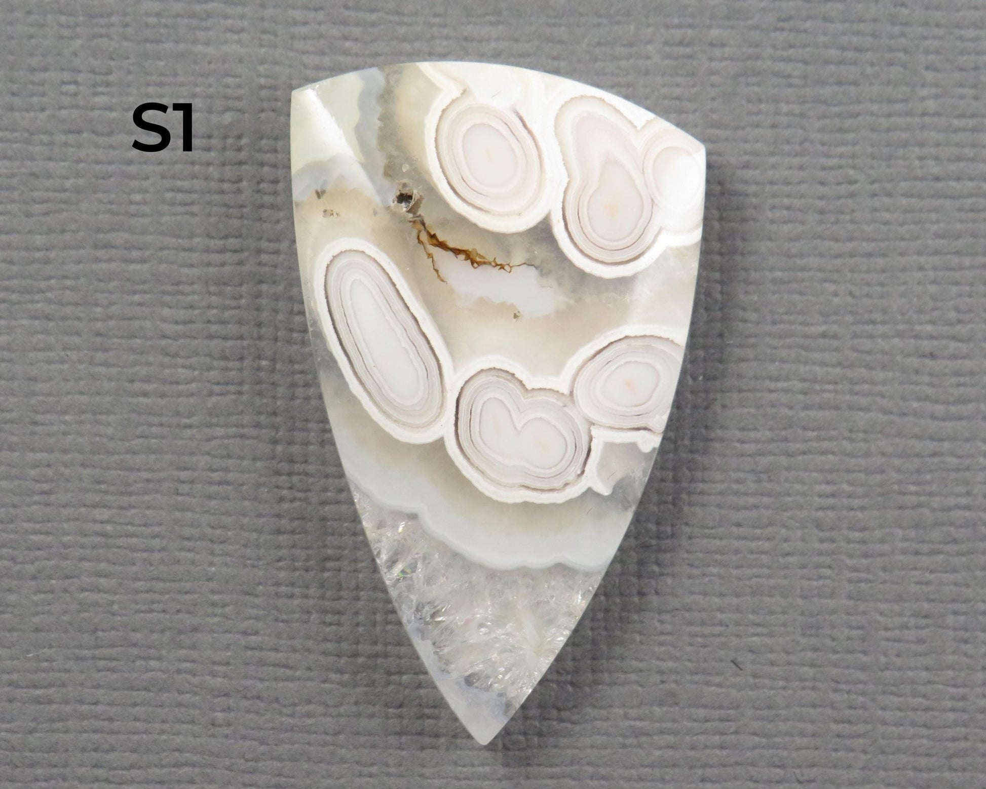 Orbicular Agate Cabochon Round | Eye Agate | 33–44mm, avg 34.40ct | Indonesia | OA104 - Gem Enthusiast