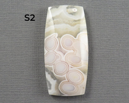 Orbicular Agate Cabochon Round | Eye Agate | 33–44mm, avg 34.40ct | Indonesia | OA104 - Gem Enthusiast