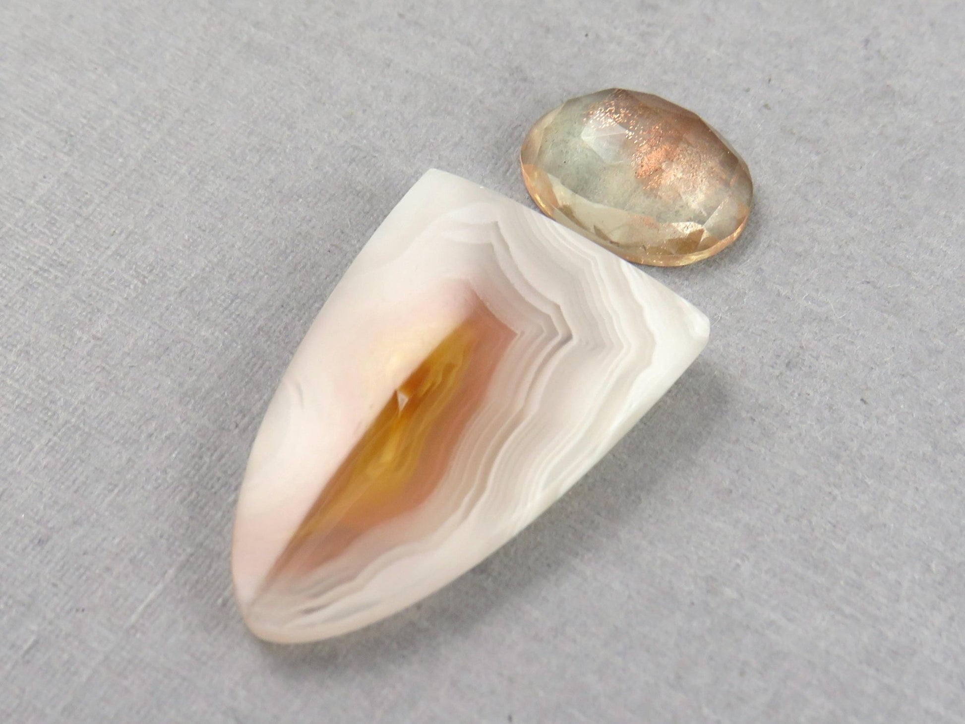Oregon Sunstone and Sierra Madre Agate | Gemstone Set | SET119 - Gem Enthusiast