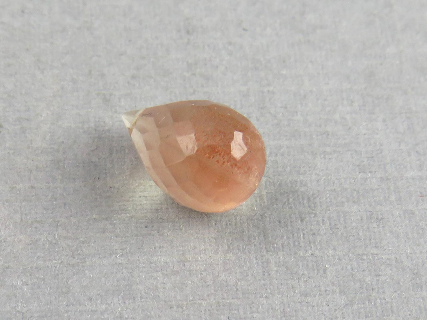 Oregon Sunstone Briolette | 10.7x7mm, 3.1ct | Sun Crystal, Oregon, USA | OSB101 - Gem Enthusiast