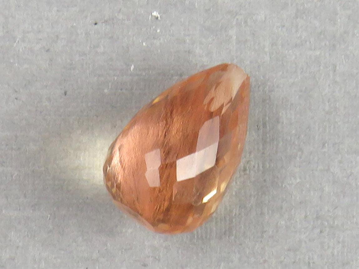 Oregon Sunstone Briolette |13x8.5mm, 6.3ct | Sun Crystal, Oregon, USA | OSB102 - Gem Enthusiast