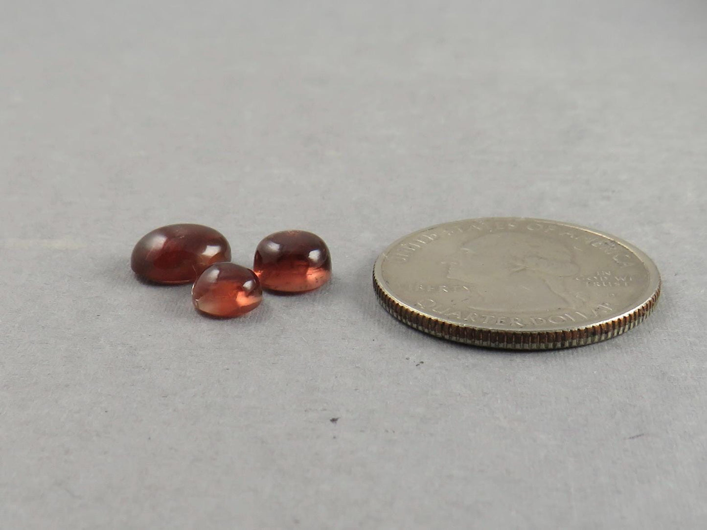 Oregon Sunstone Cabochon Set | 4.57ct | 3 - Stone Lot | Oregon USA | OSC341 - Gem Enthusiast